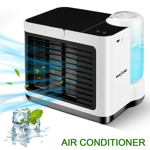 Home Personal Air Cooler Dorm Office Humidifier and Purifier 3 Adjustable Speeds USB Air Conditioner Fan for Room Mini Mobile Air Conditioner 3 in 1 Evaporative Coolers